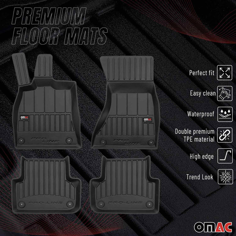 2011-2016 Audi A5 Sportback Premium Floor Mats Liners Full Set All Weather Heavy Duty