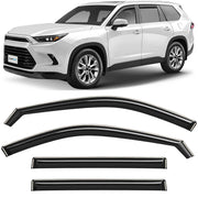 Clim Art Wind Deflectors for Toyota Grand Highlander 2024-2026 Dark Smoke 4Pcs
