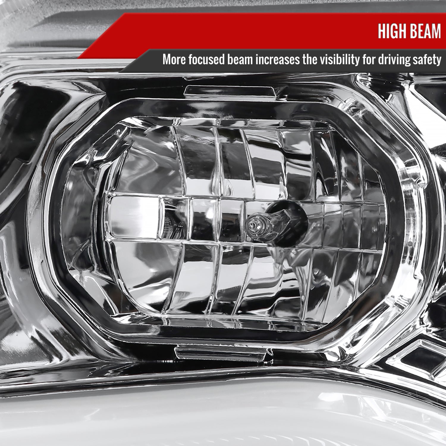 2015-2021 Chevy Colorado LED Bar Projector Headlights Chrome/Clear Lens