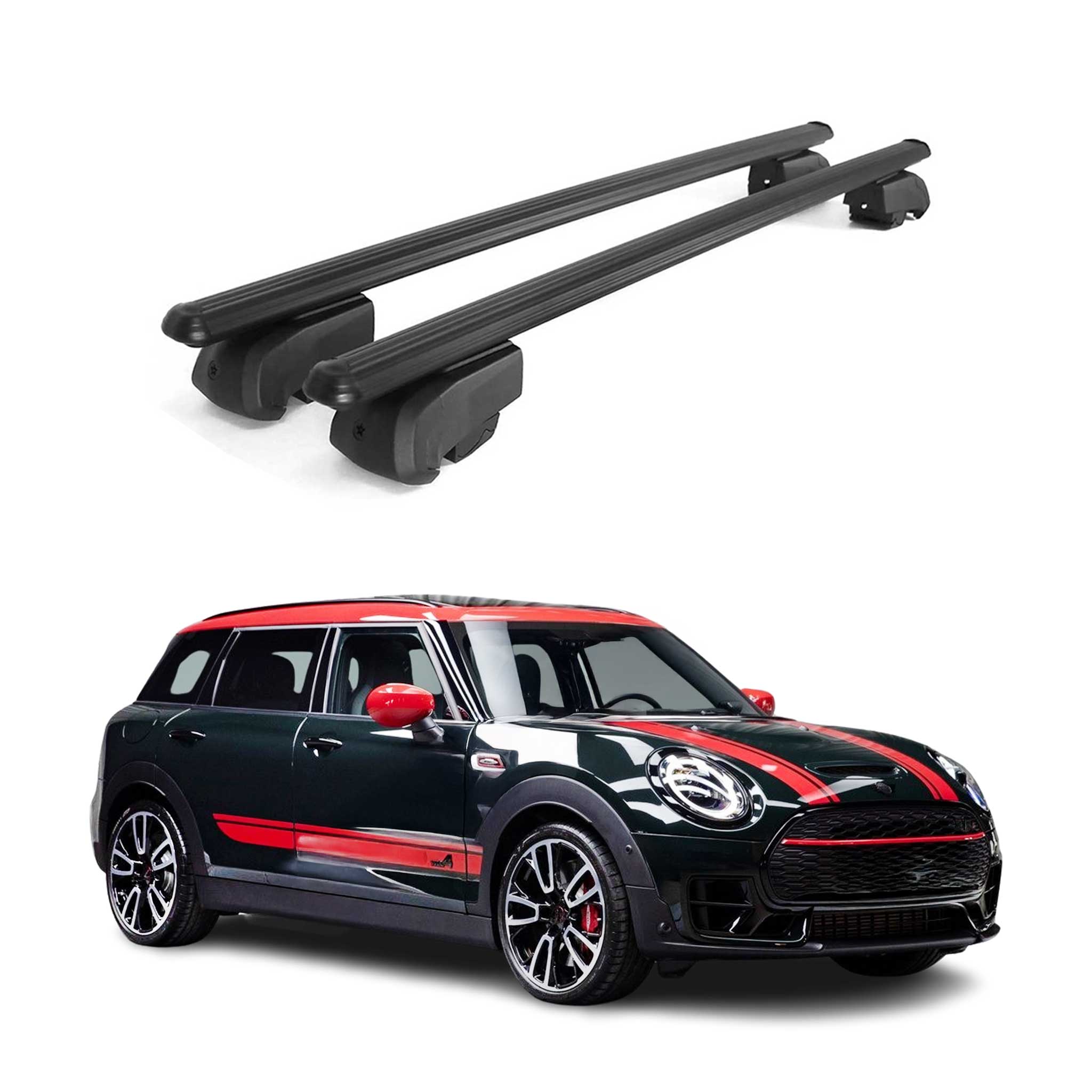 2016-2024 Mini Clubman F54 Roof Rack Cross Bars Black