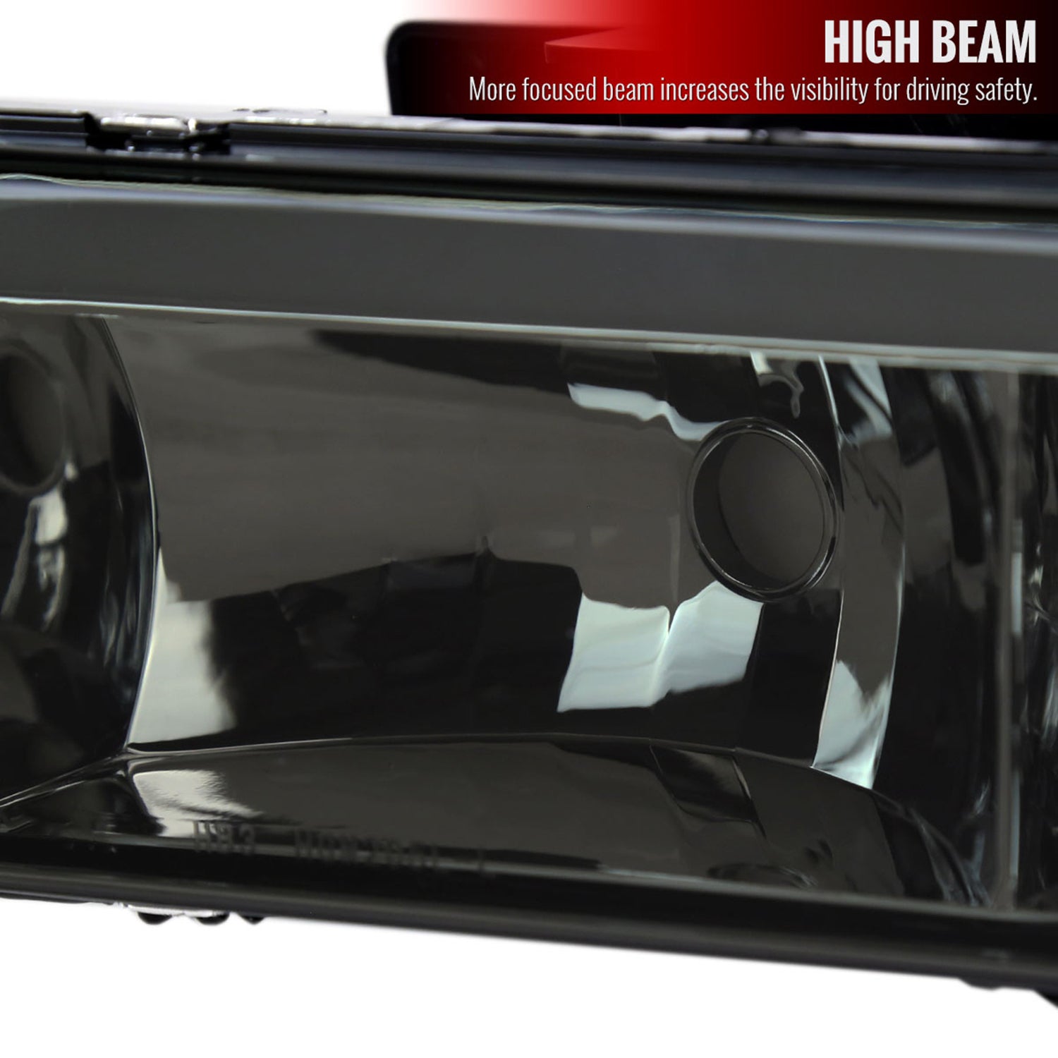 1988-1998 Chevy/GMC C10 C/K LED Strip Factory Style Headlights Chrome/Smoke