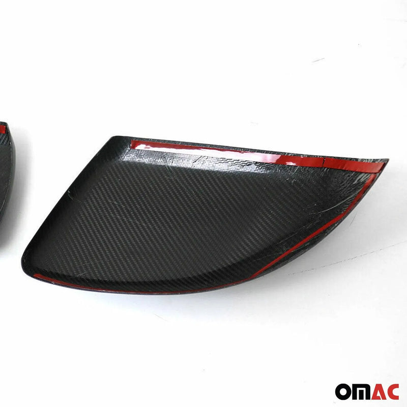 2016-2024 Mercedes Metris Side Mirror Cover Caps Carbon Fiber Black 2Pcs