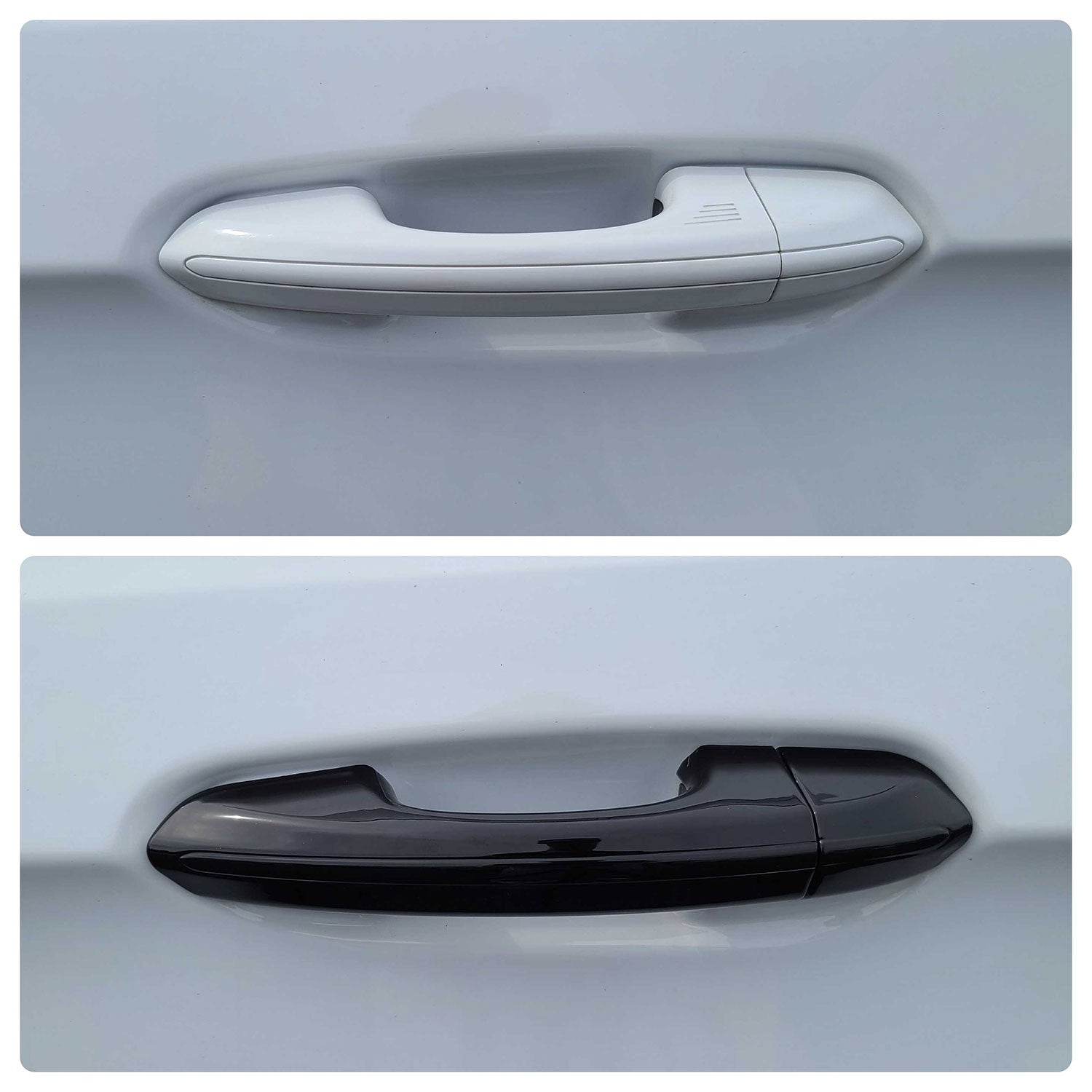 2013-2020 Ford Fusion Door Handle Cover Gloss Black 8Pcs ABS Plastic