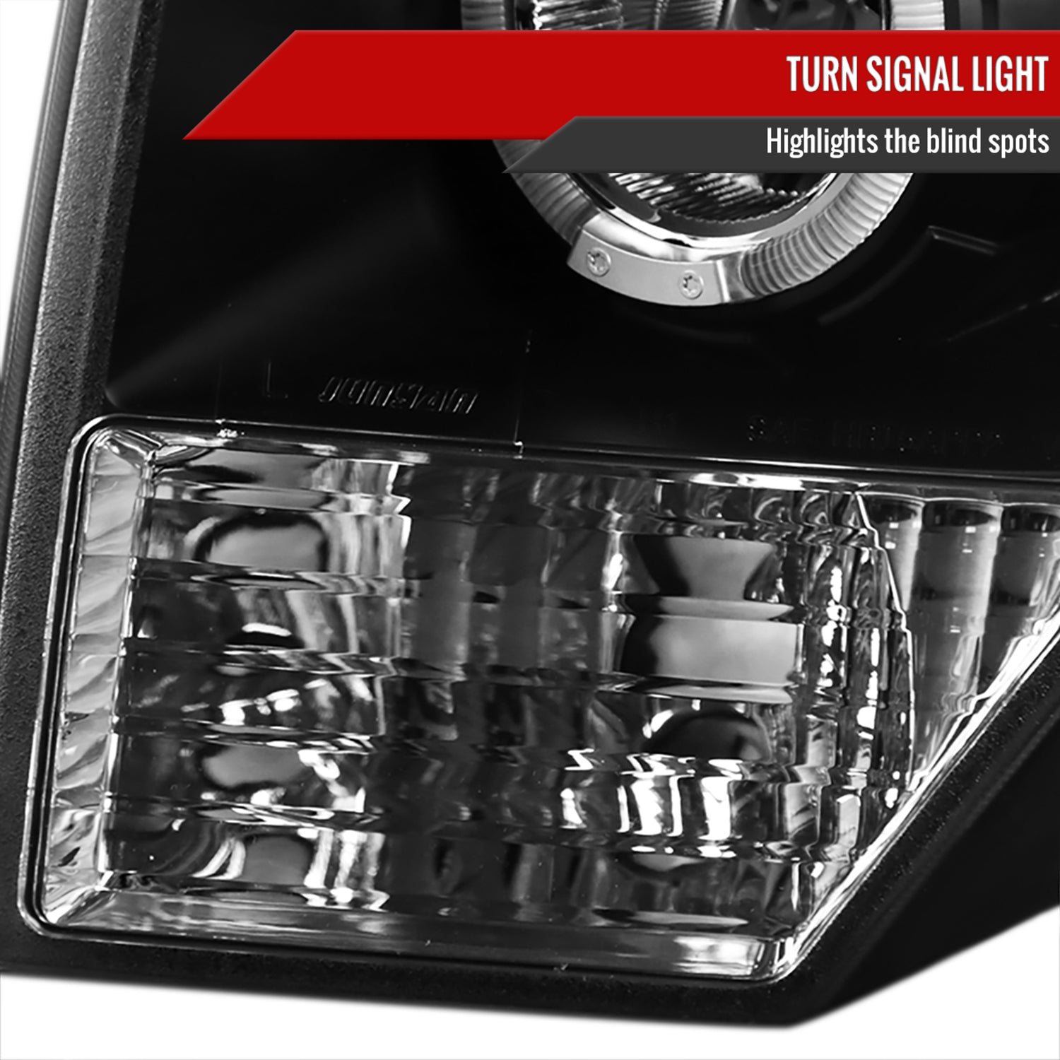 2009-2014 Ford F-150 Dual Halo Projector Headlights Matte Black/Clear Lens