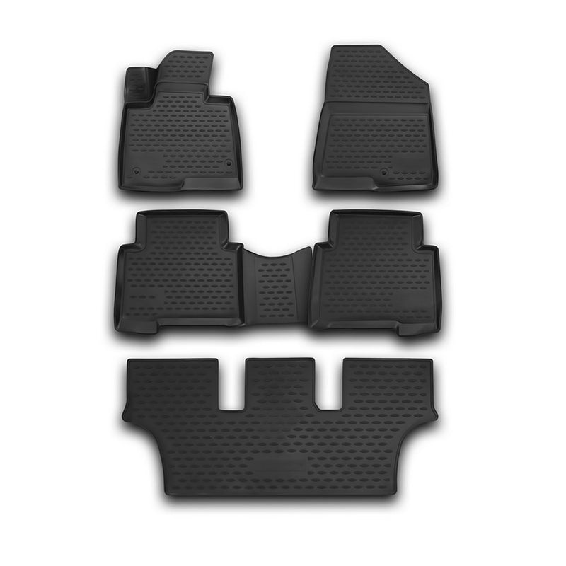 2013-2018 Hyundai Santa Fe Floor Mats Liners Full Set All Weather Black