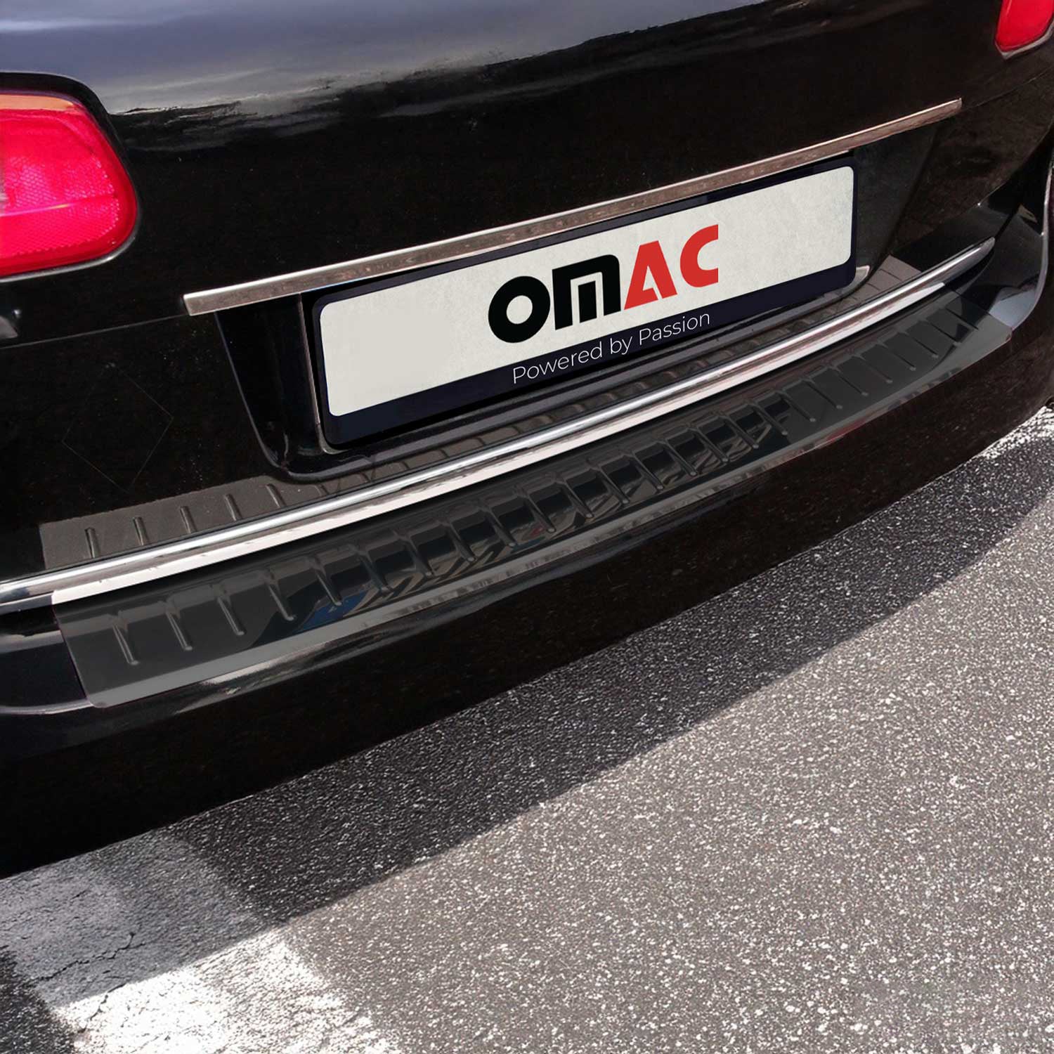 2006-2010 VW Passat B6 Wagon Rear Bumper Sill Cover Protector Guard Stainless Steel Dark