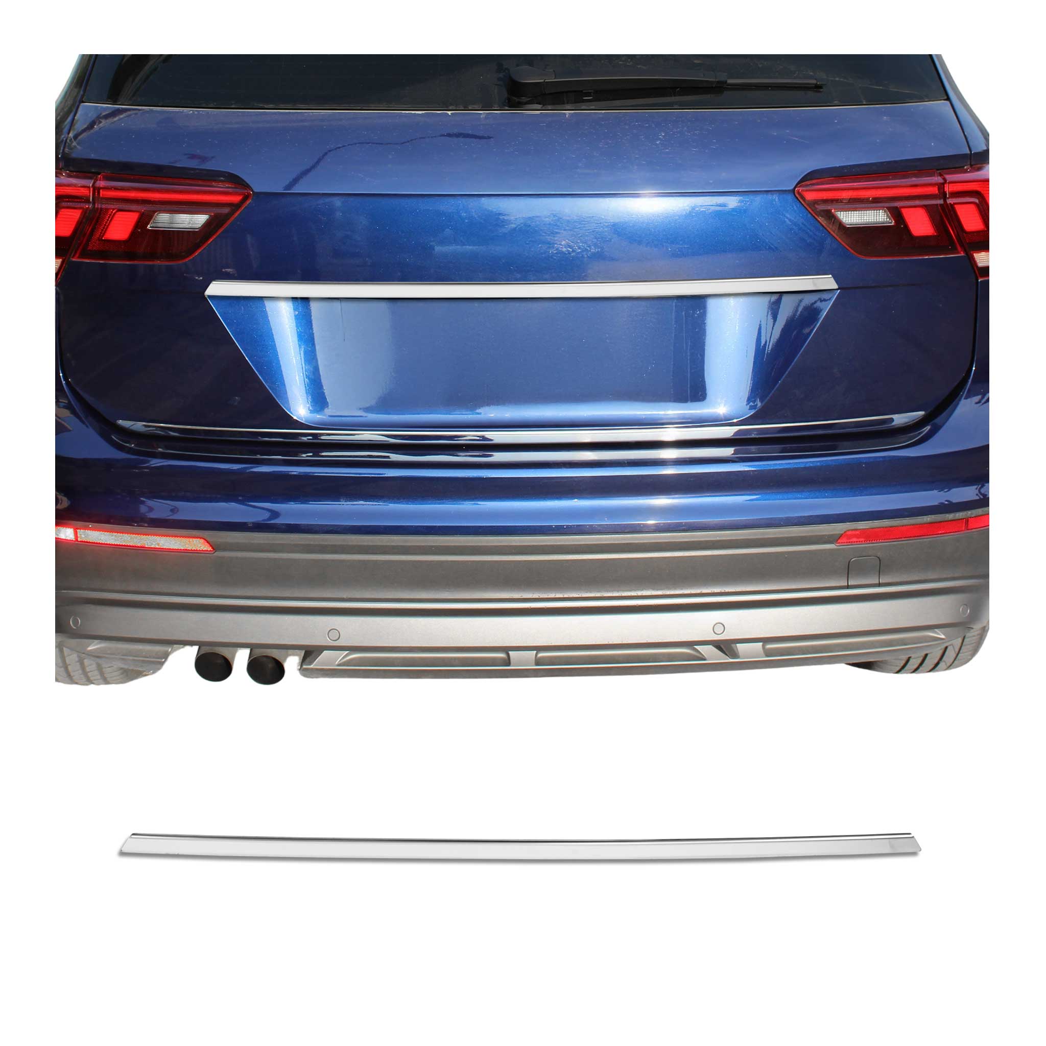 2018-2024 VW Tiguan Rear Trunk Tailgate Door Handle Cover Stainless Steel Silver 1Pc