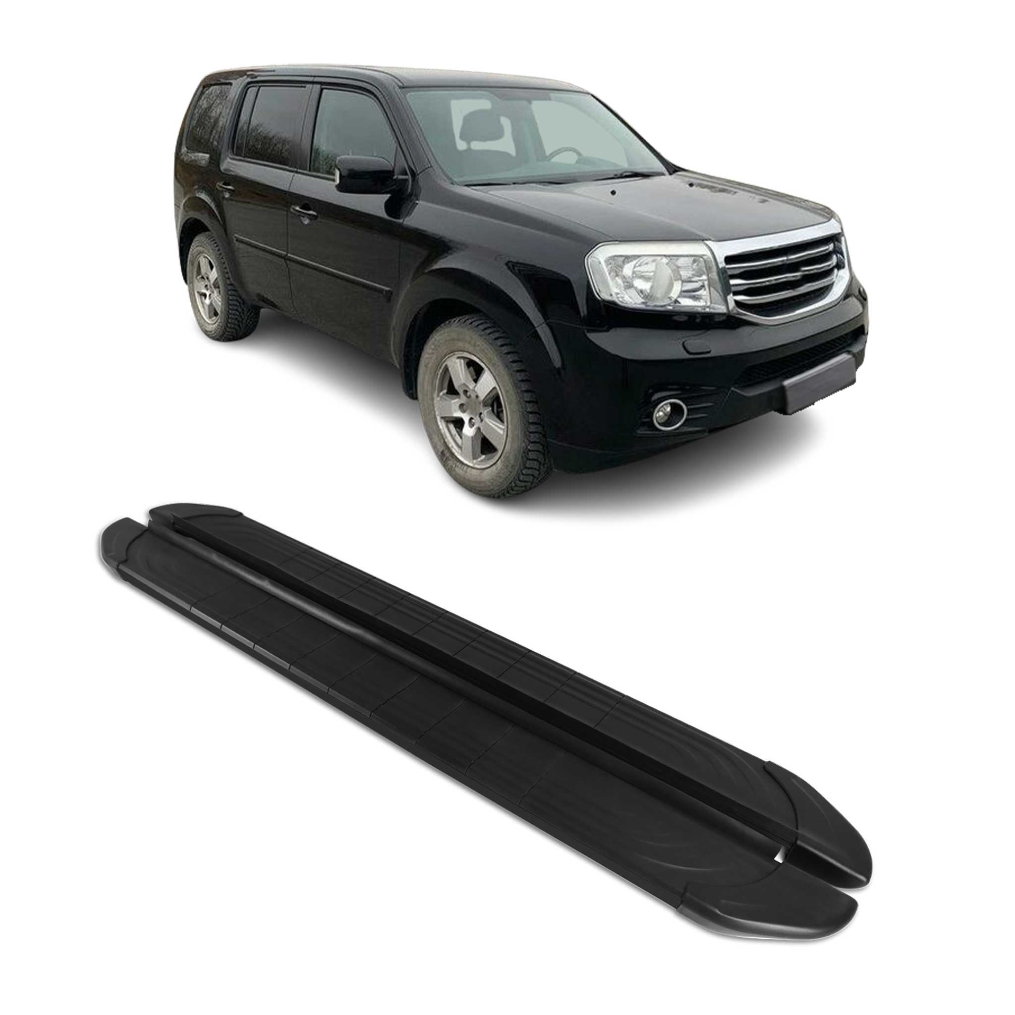 2009-2015 Honda Pilot Running Boards Side Steps Black
