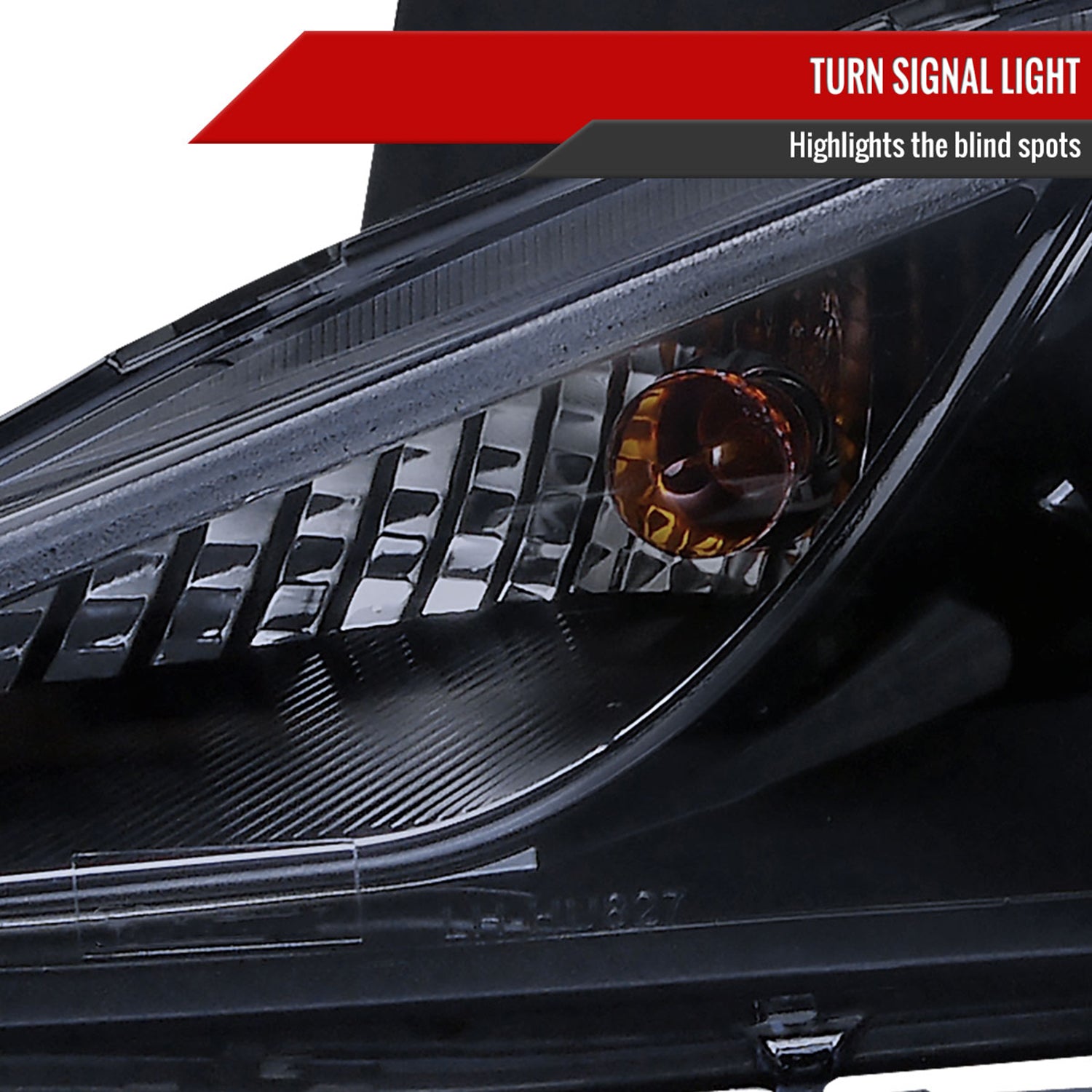 2011-2014 Hyundai Sonata Projector Headlights SMD LED Light Strip Black/Smoke