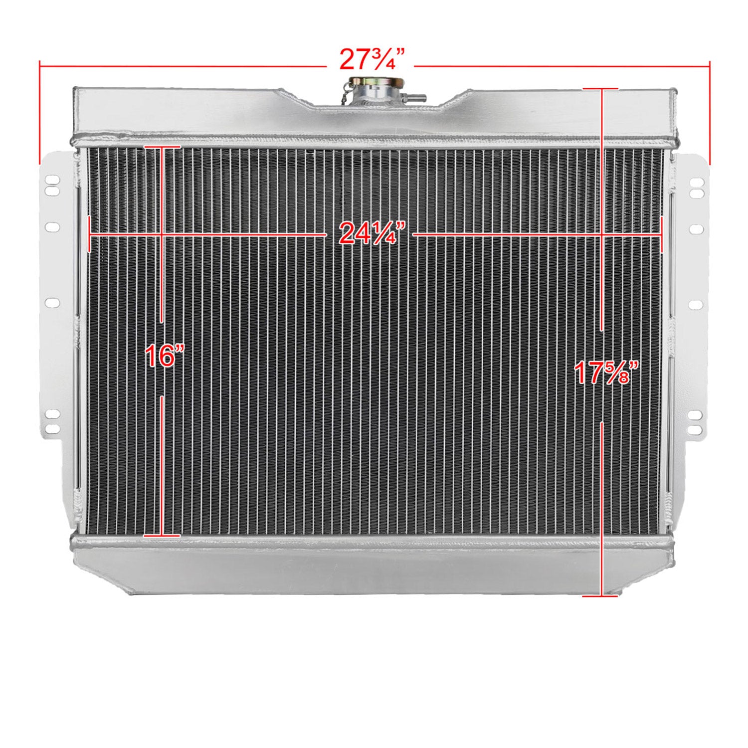 1959-1965 Chevy Impala Bel Air Chevelle Alu 2-Row Performance Radiator