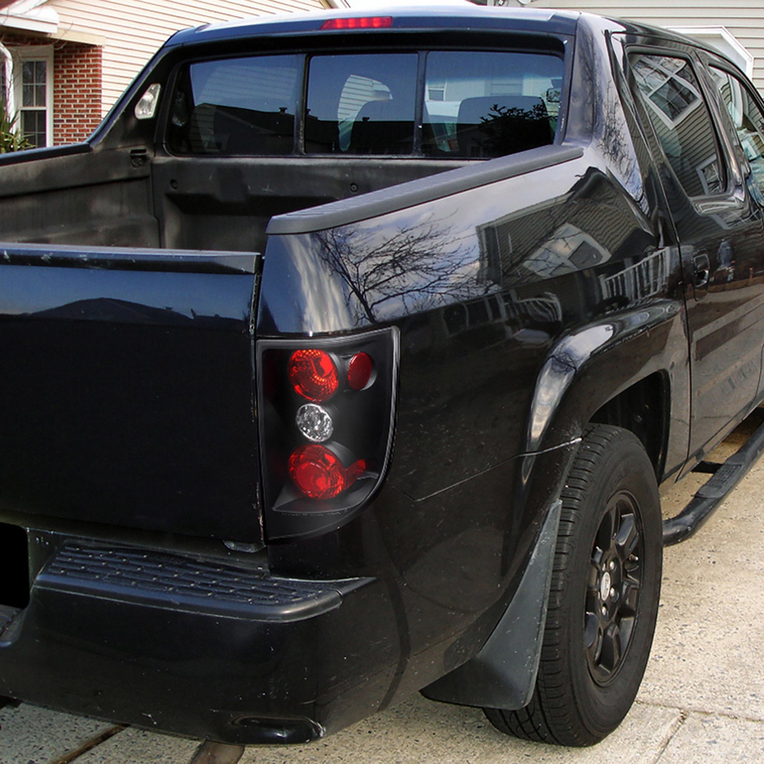 2005-2010 Honda Ridgeline Tail Lights Matte Black Housing/Clear Lens