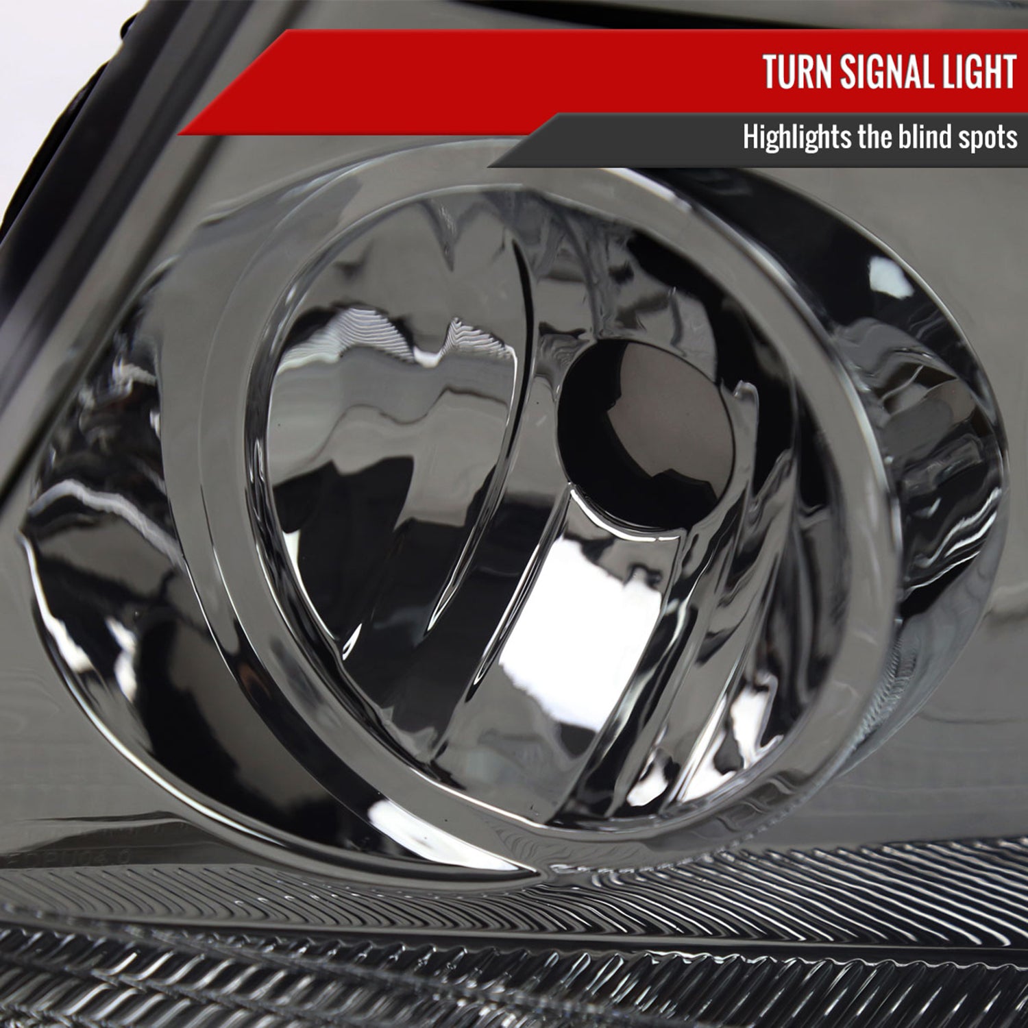 2004-2008 Ford F-150/2006-2008 Lincoln Mark LT Headlights Amber & Chrome Smoke