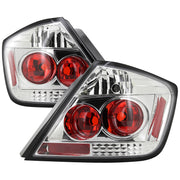 2004-2010 Scion tC Tail Lights Chrome Housing/Clear Lens