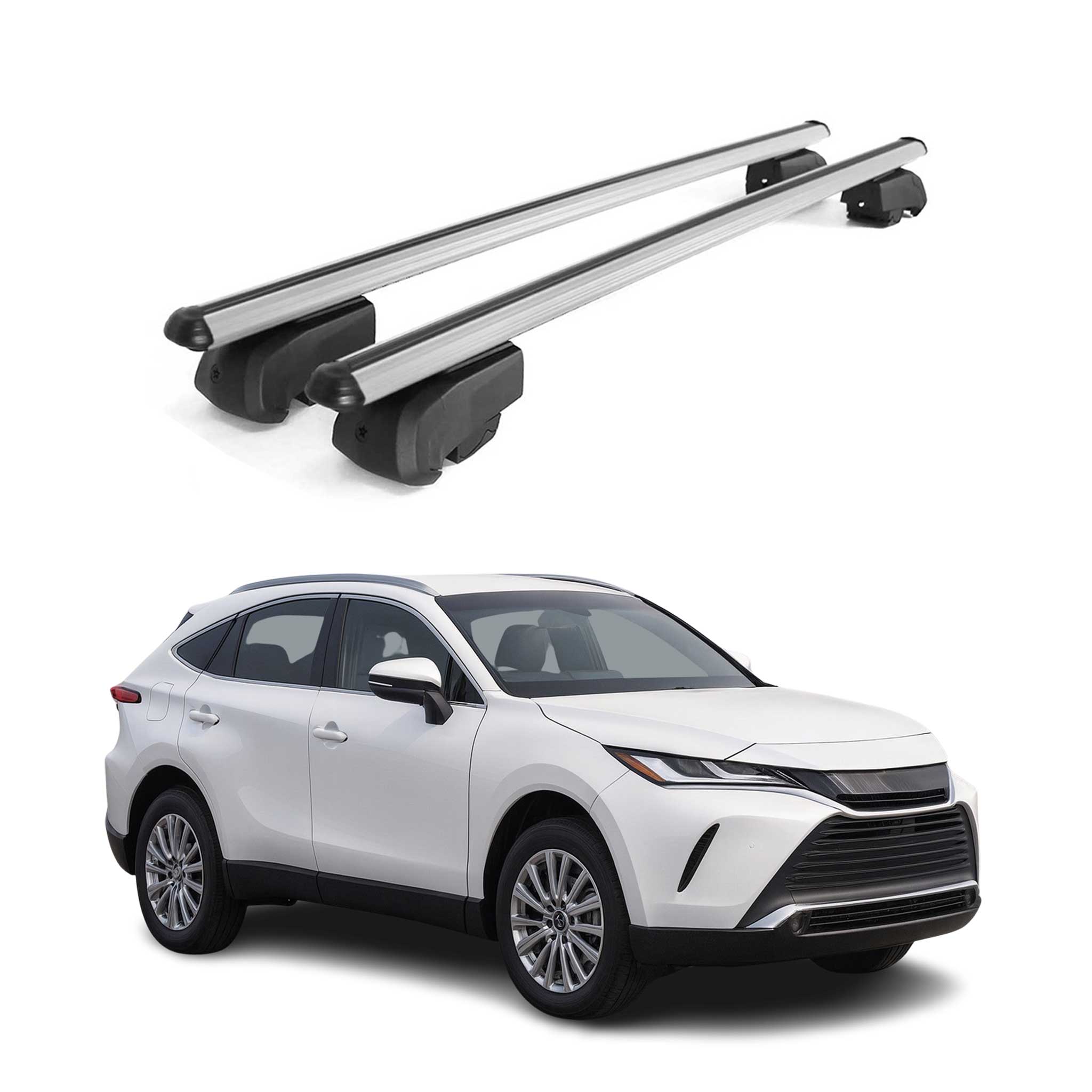 Roof Racks Cross Bars Carrier for Toyota Venza XLE / Limited 2021-2024 Gray 2x