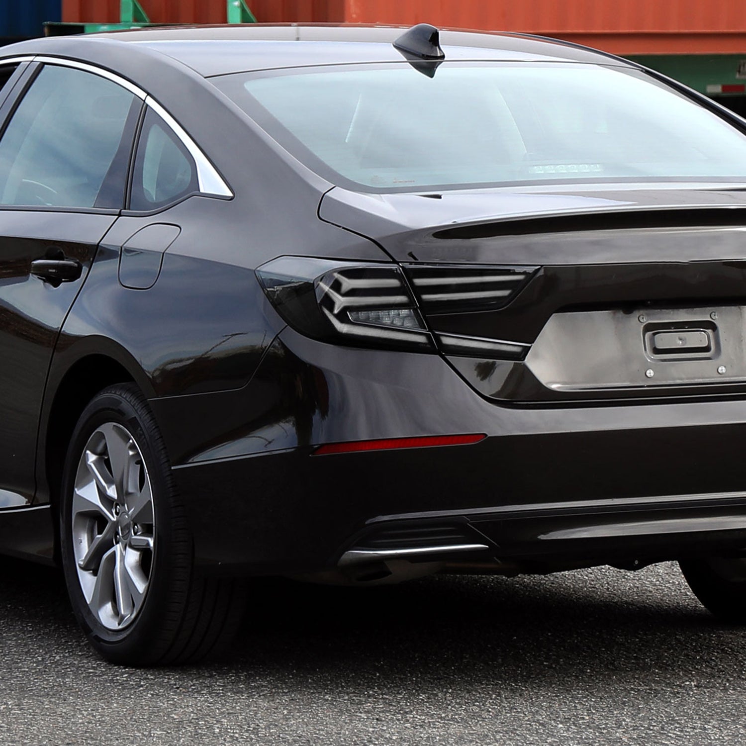 2018-2022 Honda Accord Sedan LED Signal Tail Lights Matt Black/Clear