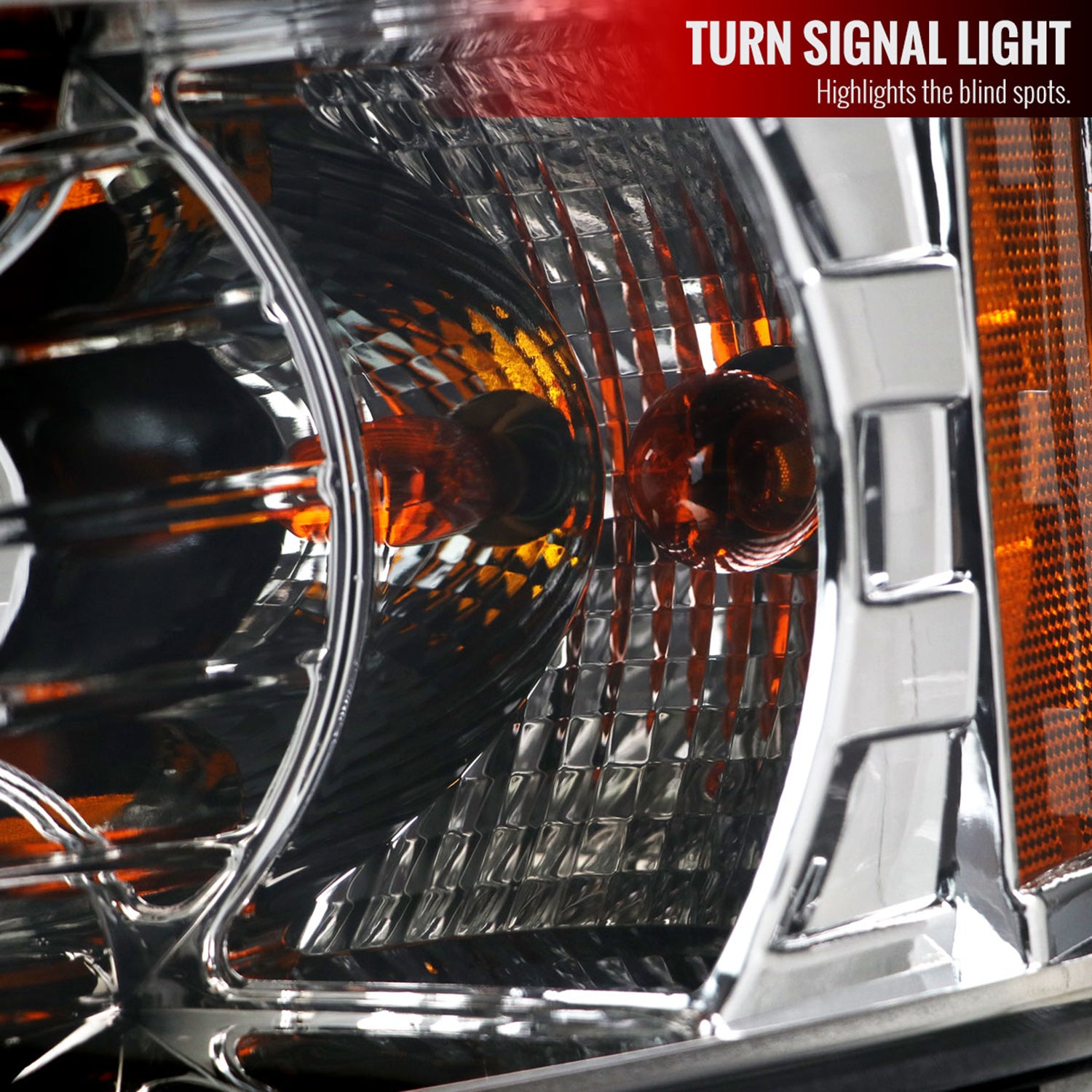 2007-2013 Chevy Silverado 1500 2500HD 3500HD Headlights LED Light Chrome