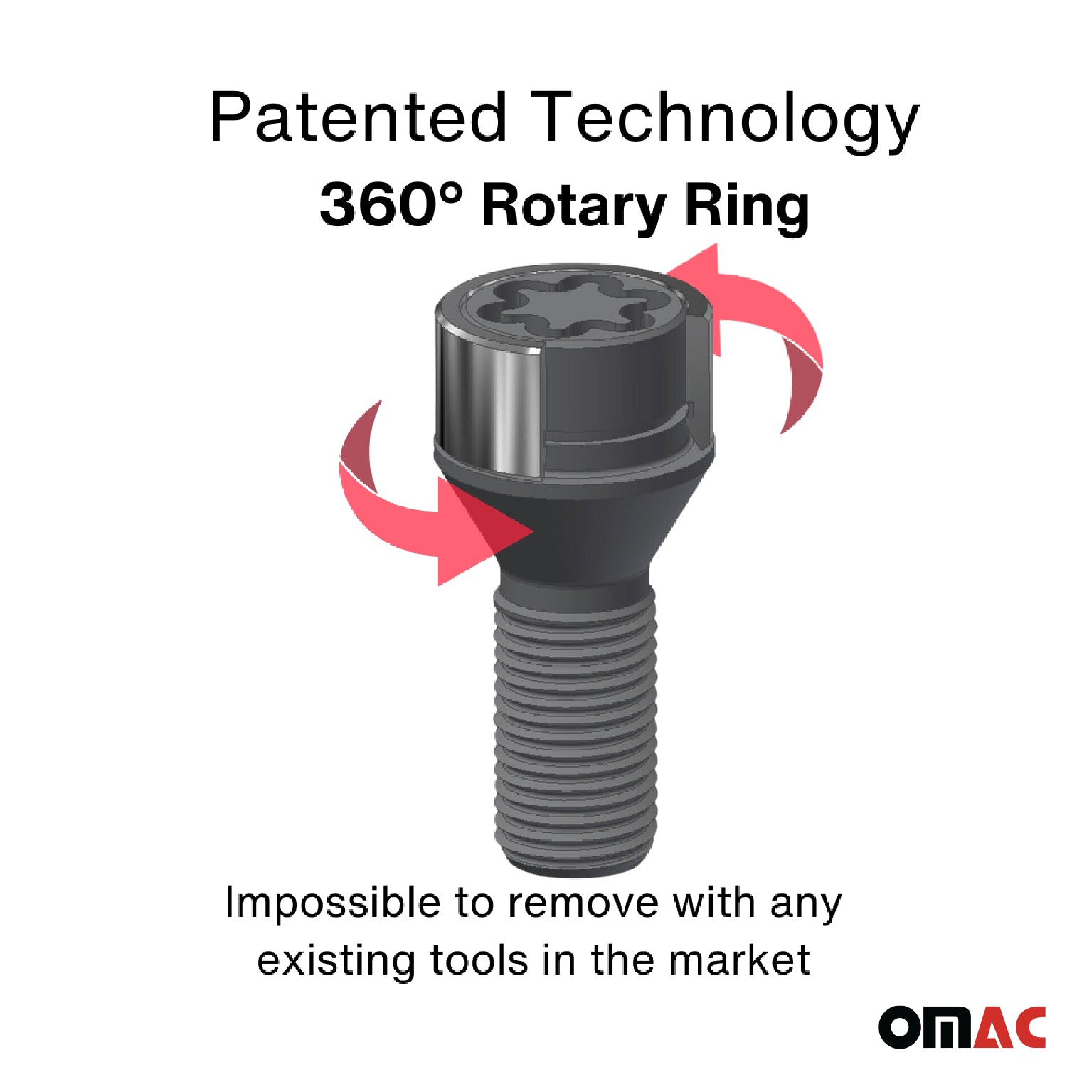 Wheel Lock Kit for Land Rover Range Rover Sport M14X1,5 Silver 4Locks & 1Key