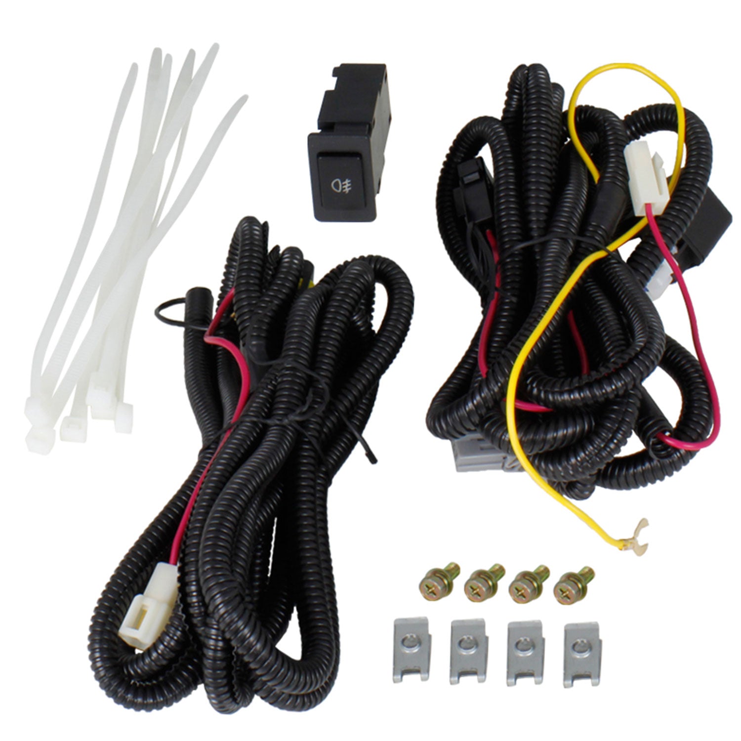 2013-2015 Nissan Altima Sedan H11 Fog Lights Kit Chrome Housing/Clear Lens