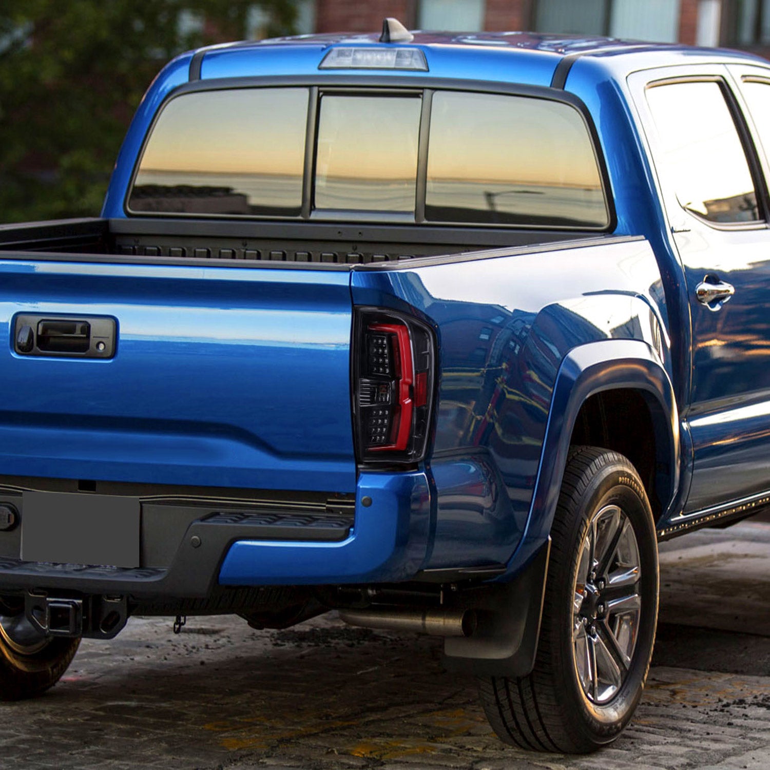 2016-2022 Toyota Tacoma LED Bar Tail Lights Jet Black Housing/Clear Lens