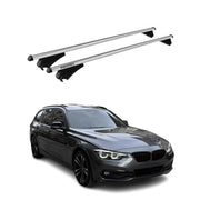2015-2019 BMW 3 Series F31 Wagon Roof Rack Cross Bars Silver