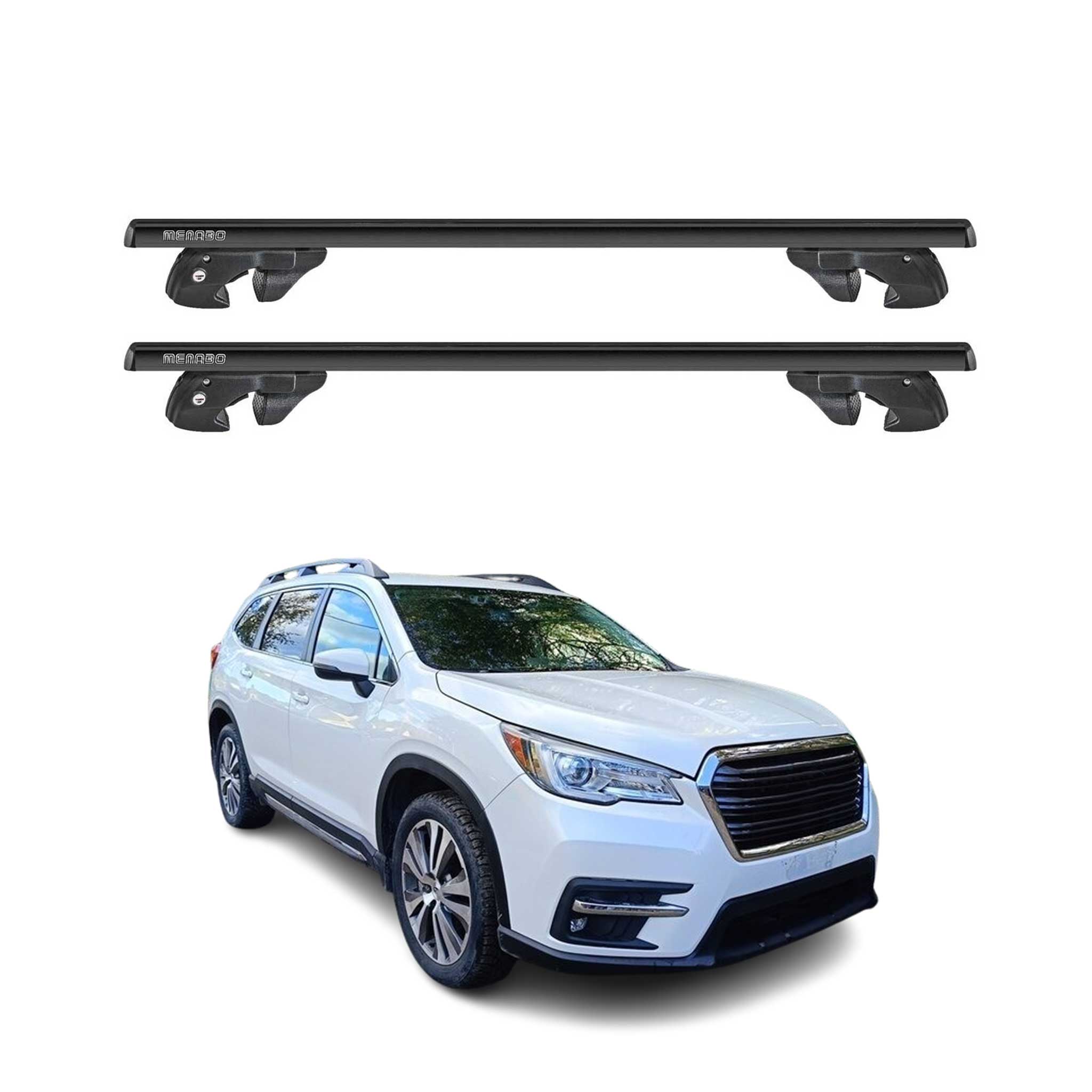 2019-2025 Subaru Ascent Roof Rack Cross Bars Black