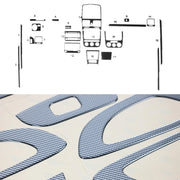2006-2009 VW Rabbit / GTI Carbon Look Dashboard Console Trim Kit 19 Pcs