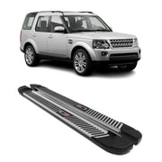 2005-2009 Land Rover LR3 Running Boards Side Steps Silver & Black