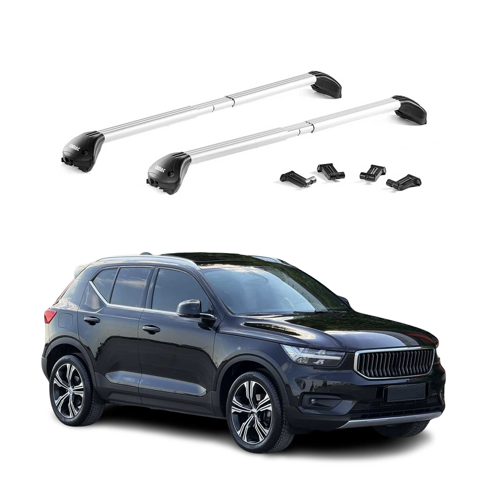 2019-2025 Audi Q8 Roof Rack Cross Bars Silver