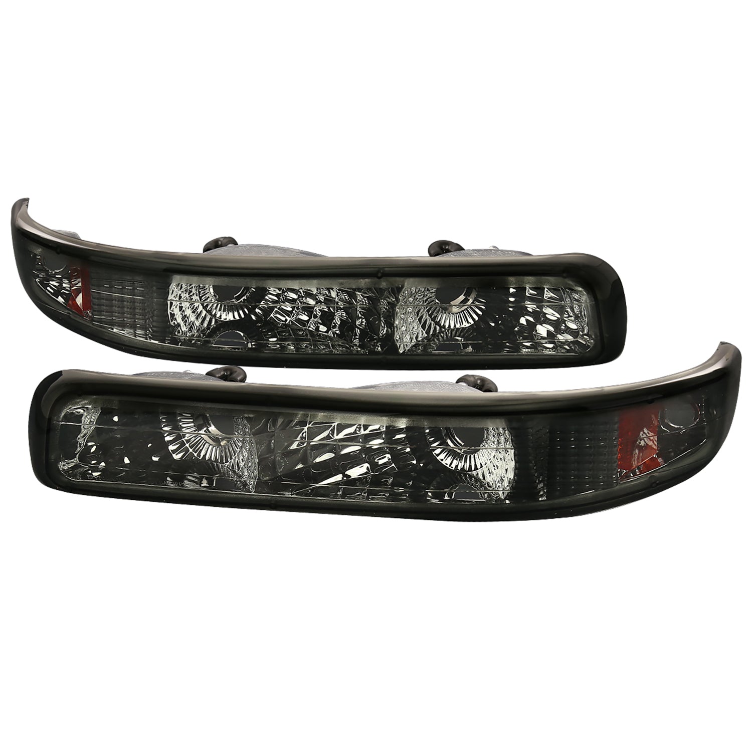 1999-2002 Chevy Silverado/ 2000-2006 Tahoe Suburgan Bumper Lights Chrome/Smoke