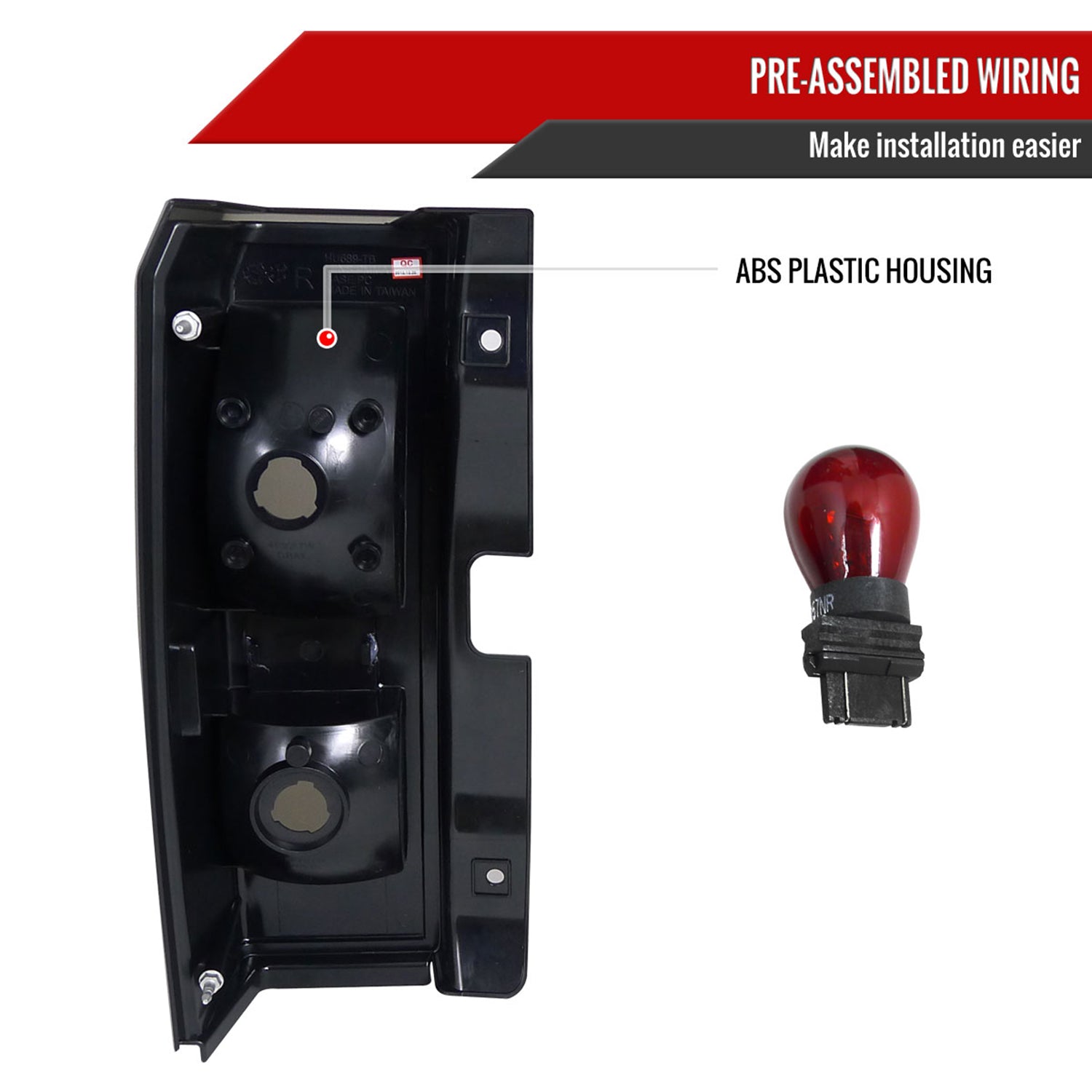 2005-2010 Hummer H3 Tail Lights Chrome Housing/Smoke Lens