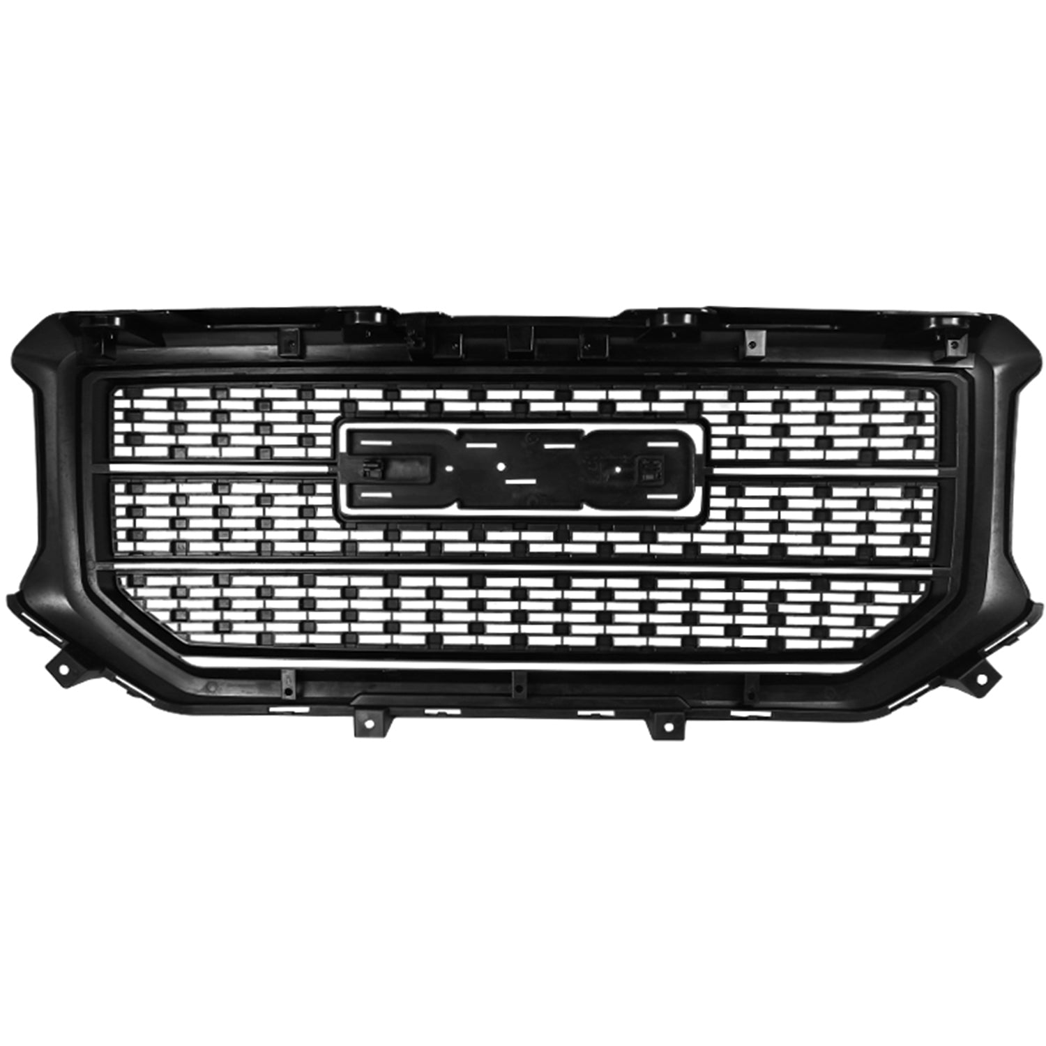 2016-2018 GMC Sierra 1500 Jet Glossy Black ABS Denali Style Grille