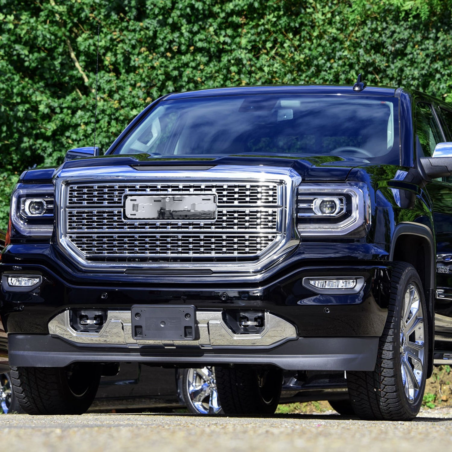 2016-2018 GMC Sierra 1500 Chrome Mesh Denali Style Hood Replacement Grille