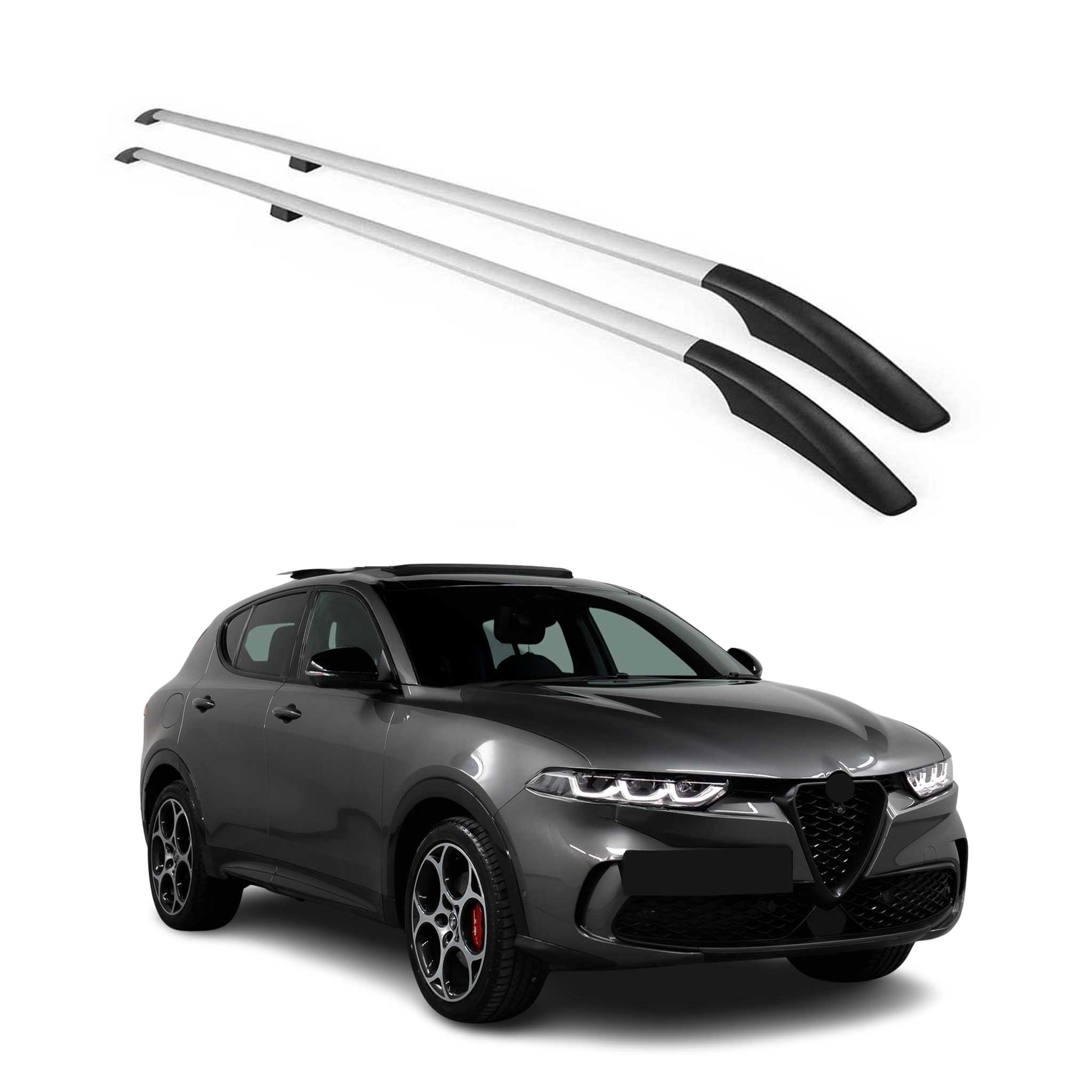 2023-2024 Alfa Romeo Tonale Roof Rack Rails Side Rails Silver