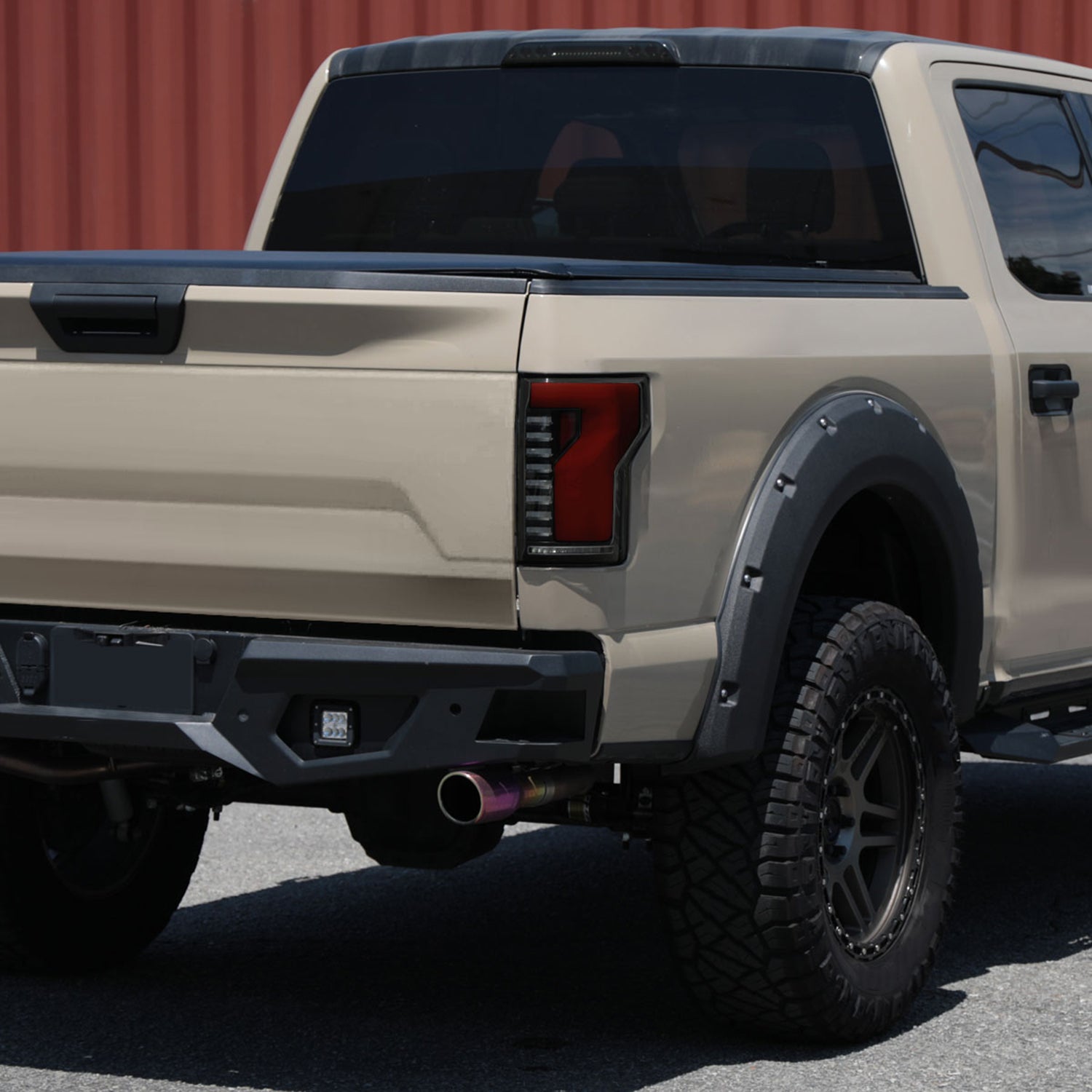 2018-2020 Ford F-150 Turn Signal Animated Red LED Bar Tail Lights Black/Smoke