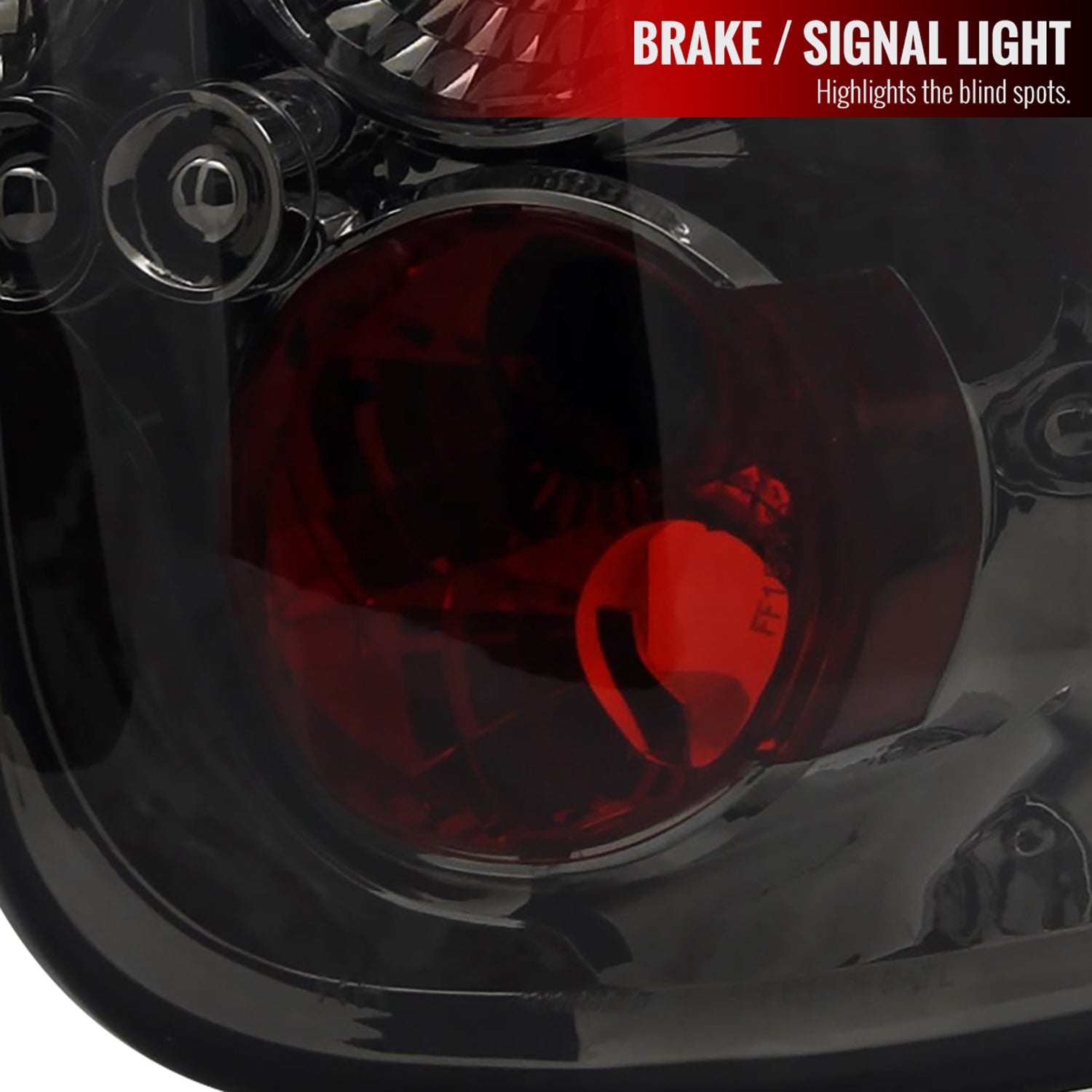 1997-2004 Ford F-150 Flareside Tail Lights Chrome Housing/Smoke Lens