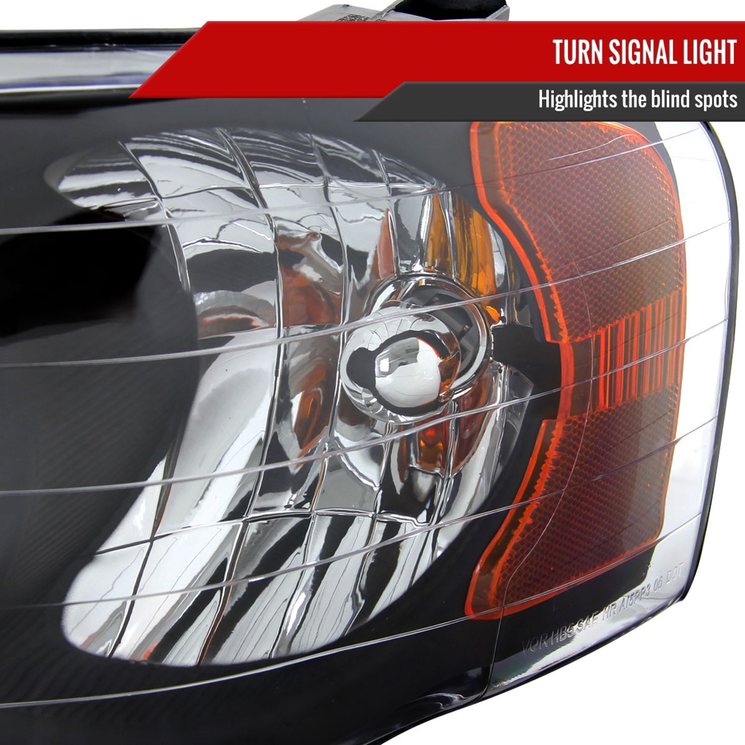 2002-2005 Dodge RAM 1500/ 03-2005 RAM 2500 3500 Headlights Amber Reflectors