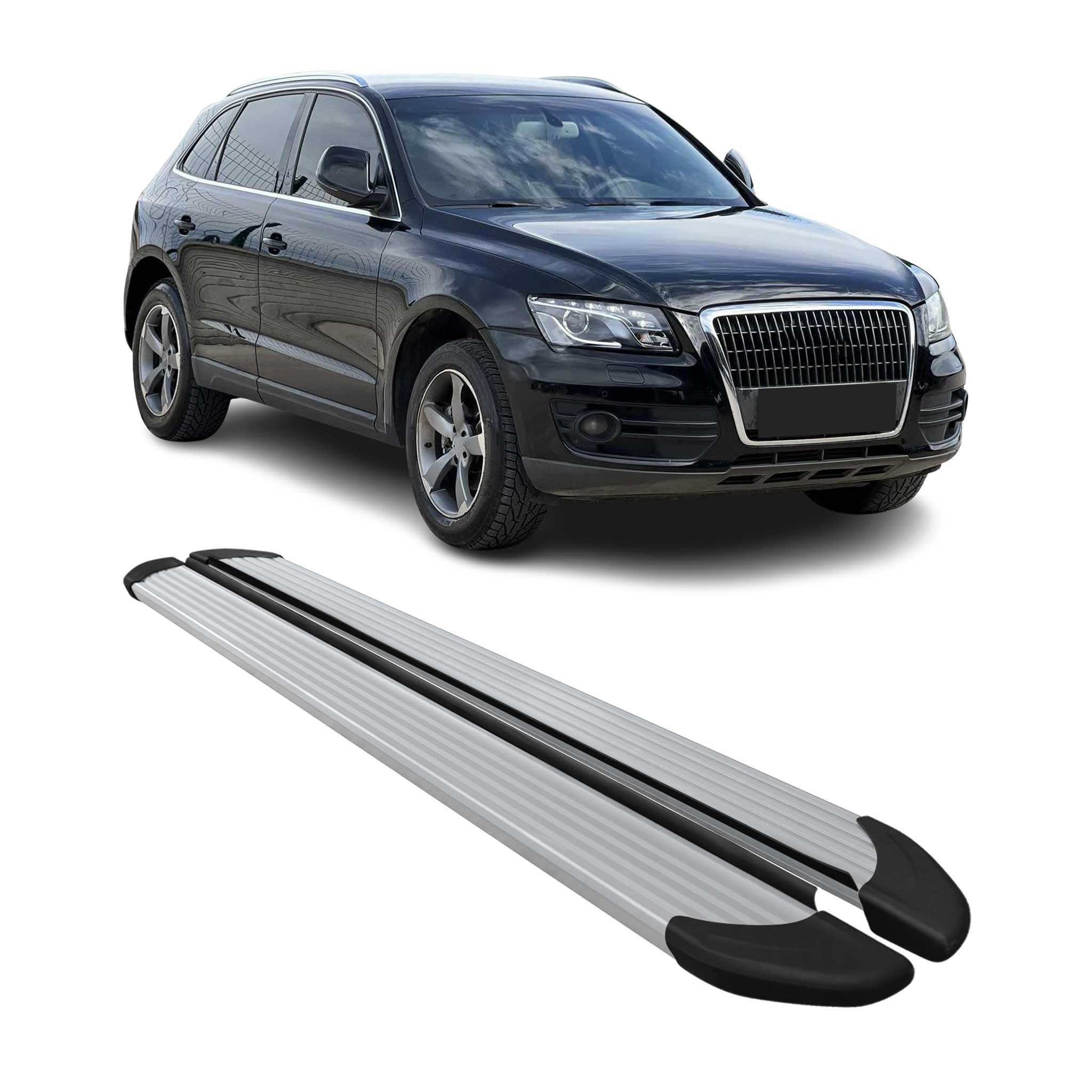 2009-2017 Audi Q5 SQ5 Running Boards Side Steps Silver