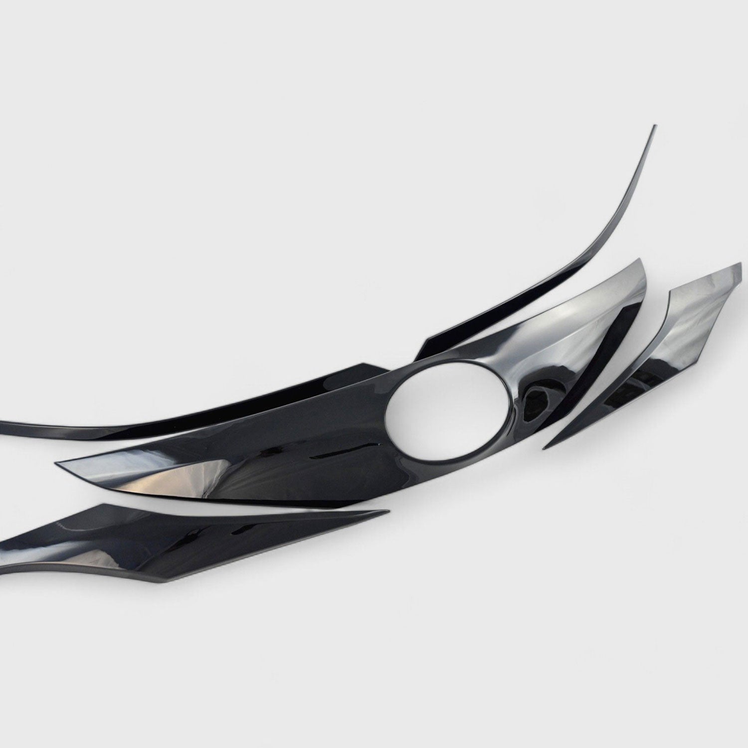 2022-2025 Toyota Sienna Grille Overlay Gloss Black 4Pcs ABS Plastic