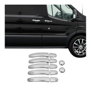 2015-2025 Ford Transit 150 Car Door Handle Cover Protector Stainless Steel 12 Pcs
