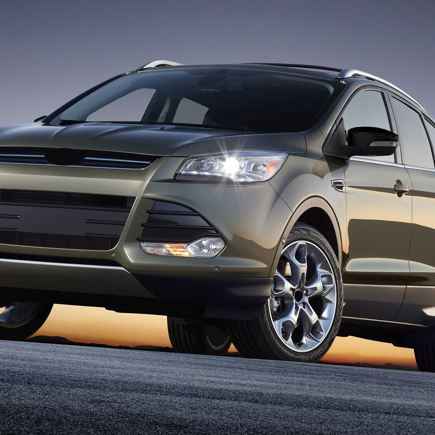 2013-2016 Ford Escape Mirror Cover Caps Gloss Black 2Pcs ABS Plastic