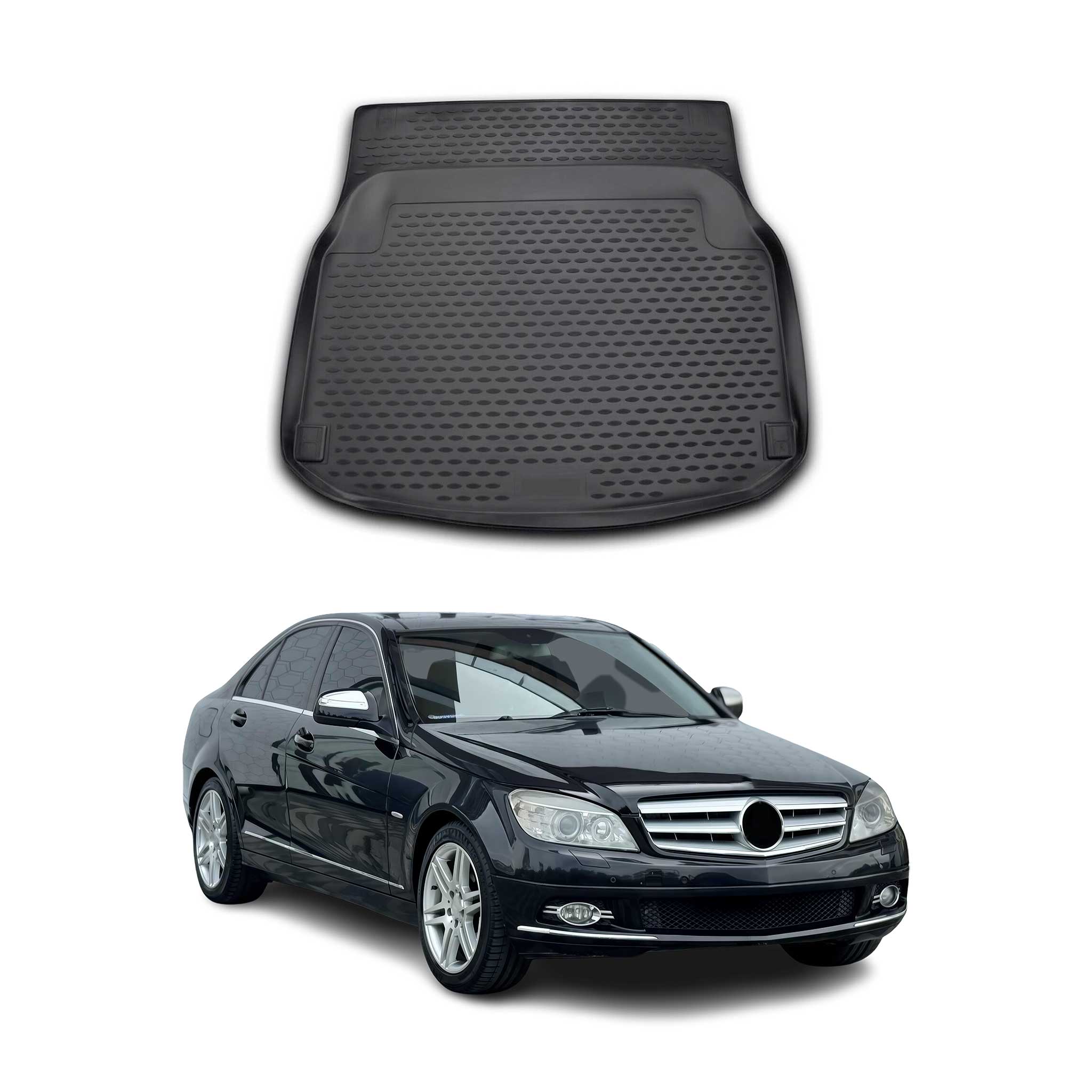 2010-2014 Mercedes C Class W204 Sedan Cargo Liner Trunk Mat All Weather Black