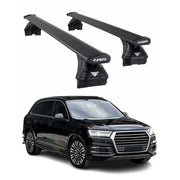 Roof Racks Cross Bars for Audi Q7 2016-2025 Aluminium 220lb Black 2 Pcs