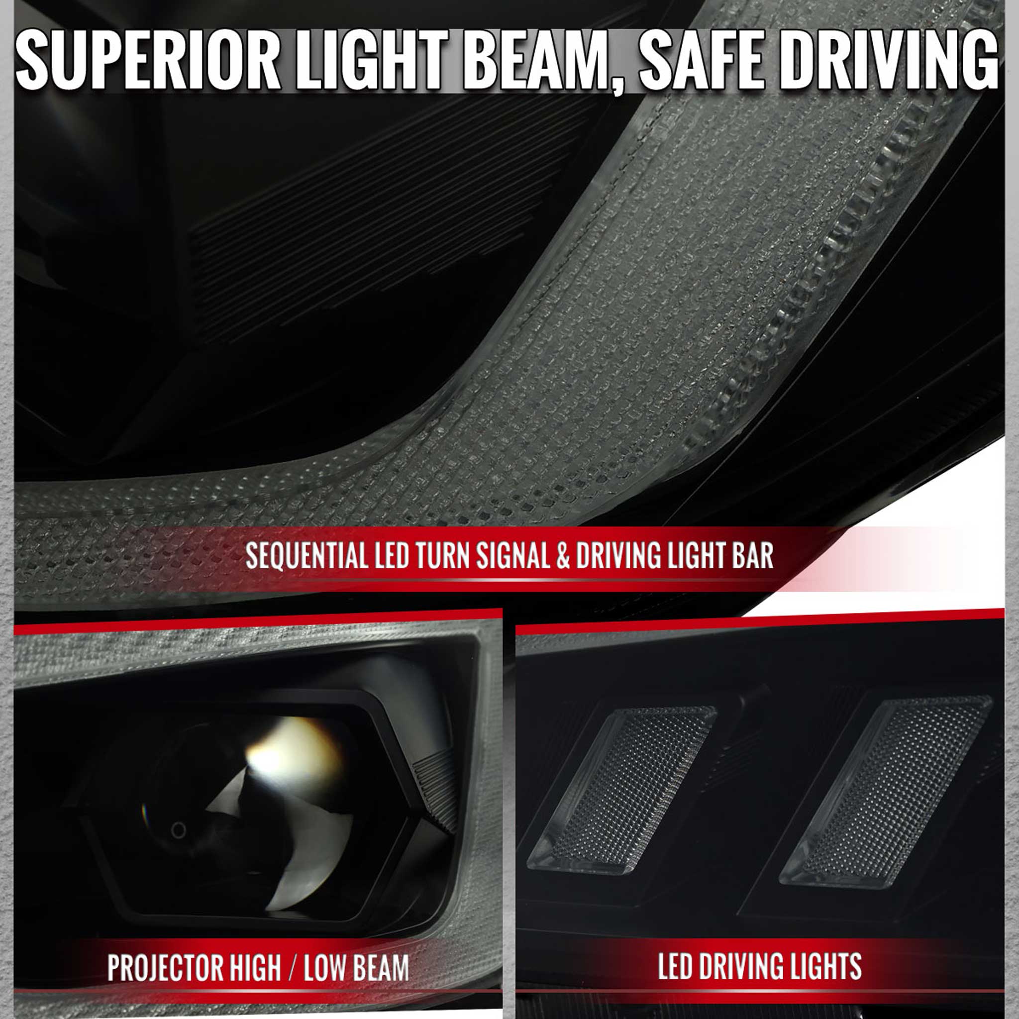 For Subaru Impreza WRX STI 2015-2021 Projector Headlights Sequential LED Switchback DRL Black Housing Smoked Lens