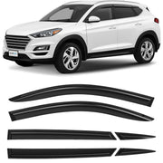 Clim Art Wind Deflectors for Hyundai Tucson 2016-2021 Tape-On Dark Smoke 6Pcs