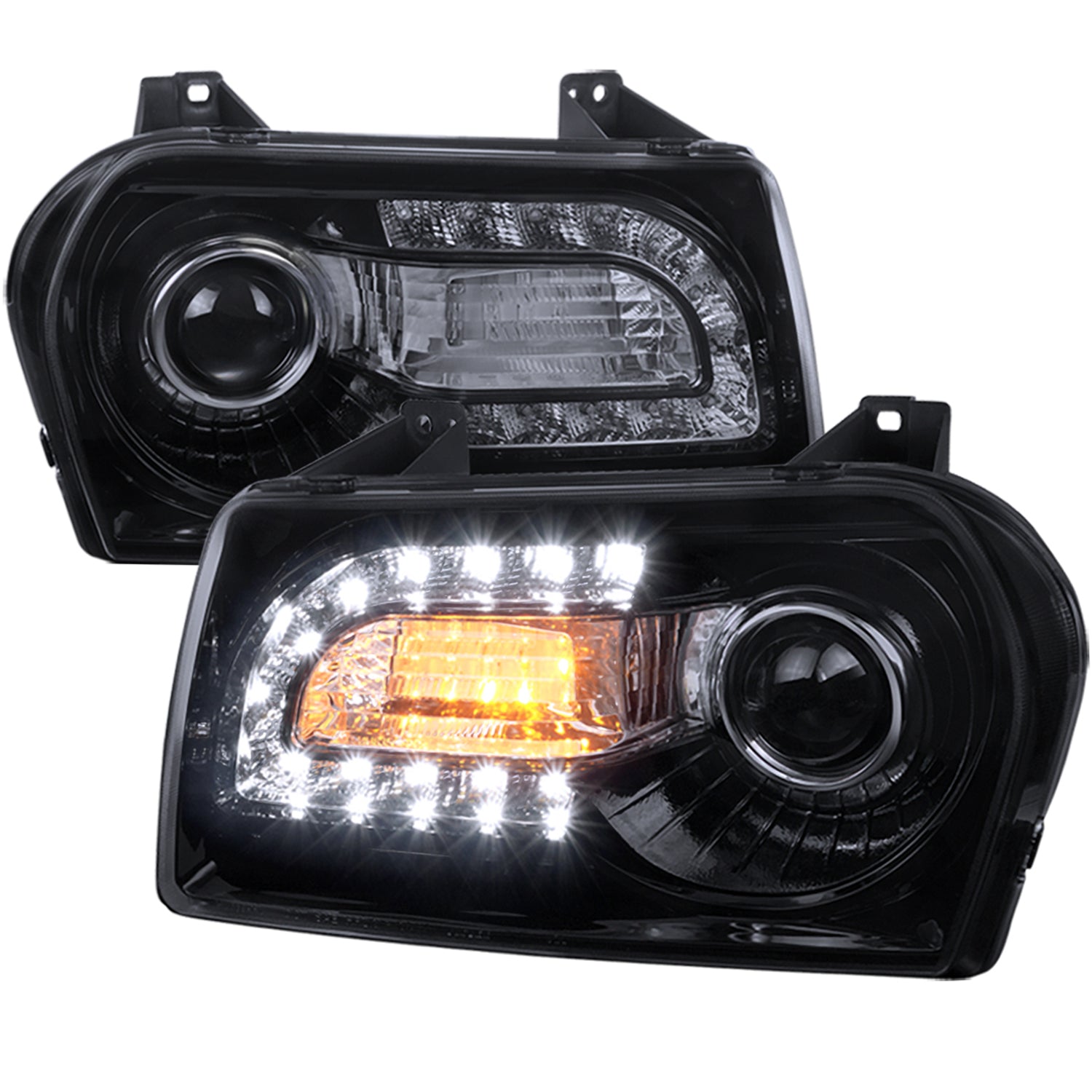 2005-2010 Chrysler 300 Base/LX/Touring Headlights LED Light&LED Signal Smoke