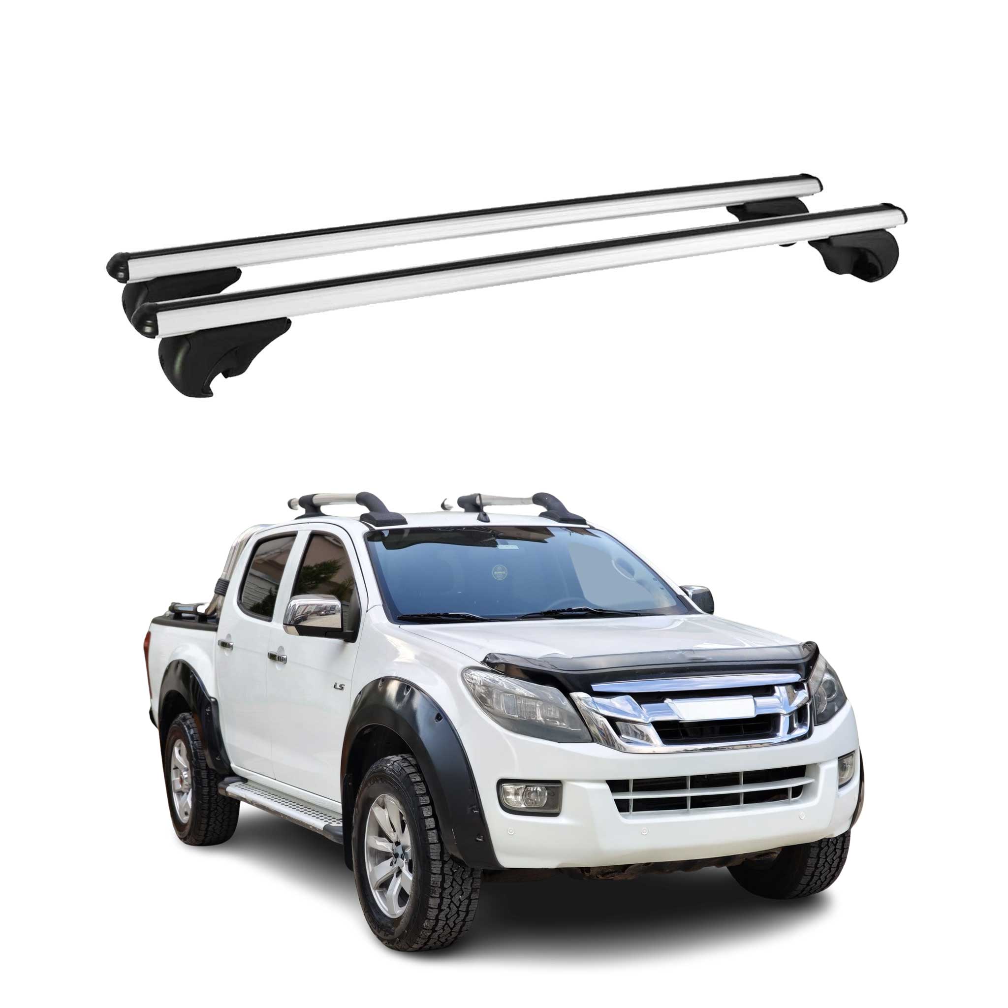1998-2004 Isuzu Rodeo Sport Roof Rack Cross Bars Silver