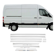 2006-2013 Mercedes Sprinter W906 L3 Long 170" Side Door Molding Trim Stainless Steel