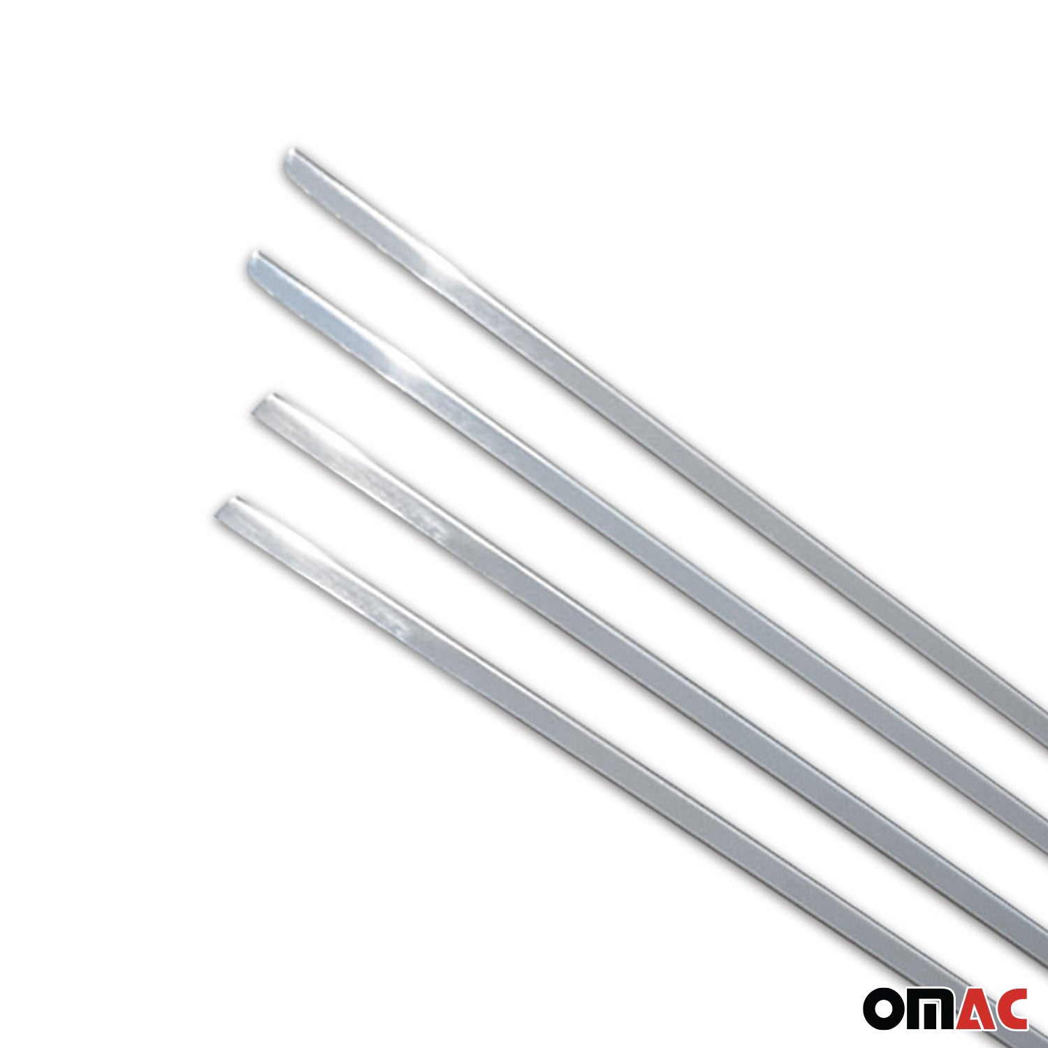 2004-2009 Mercedes E Class W211 Sedan Window Molding Trim Streamer Stainless Steel 4x