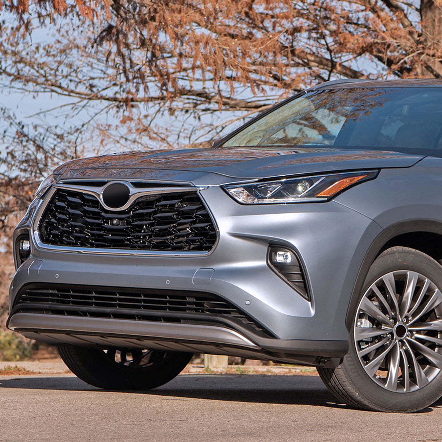 2020-2021 Toyota Highlander Fog Bumper Lights Chrome Housing/Clear Lens