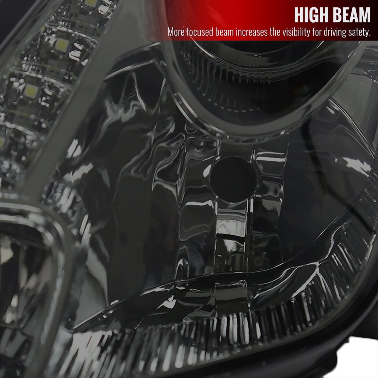 2000-2005 Toyota Celica Projector Headlights SMD LED Light Strip Chrome/Smoke